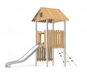 Robinia, robinio, design, leikkipuisto, leikkiväline, kiipeilyteline, liukumäki, akaasia