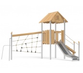 Robinia, robinio, design, leikkipuisto, leikkiväline, kiipeilyteline, liukumäki, akaasia