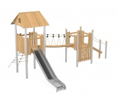 Robinia, robinio, design, leikkipuisto, leikkiväline, kiipeilyteline, liukumäki, akaasia